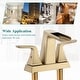preview thumbnail 13 of 18, Vanityfair Double Handle Centerset Waterfall Bathroom Sink Faucet with Drain Assembly
