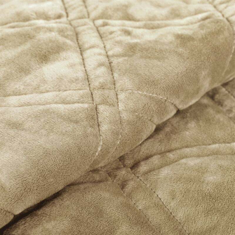 Serenta Supersoft Microplush Quilted 4 Pieces Bedspread Coverlet Set