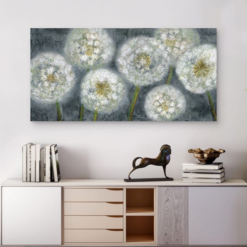 Three Wishes Blue Panel by Sandy Doonan Canvas Art Print