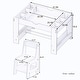 preview thumbnail 11 of 10, Kids 2 in 1 Play Table & 2 Chairs Set,with 7 Storage Compartments,Compatible with LEGO Building Block,Activity Learning Table