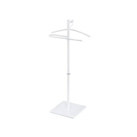 Proman Products Kumo Freestanding Metal Valet Stand Organizer with Removable Hanger, Trouser Bar, 18" W x 11.5" D x 41" H