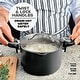 preview thumbnail 3 of 4, Gotham Steel Black Nonstick Ceramic 5 Qt Pasta Pot with Strain, Twist & Lock Handles