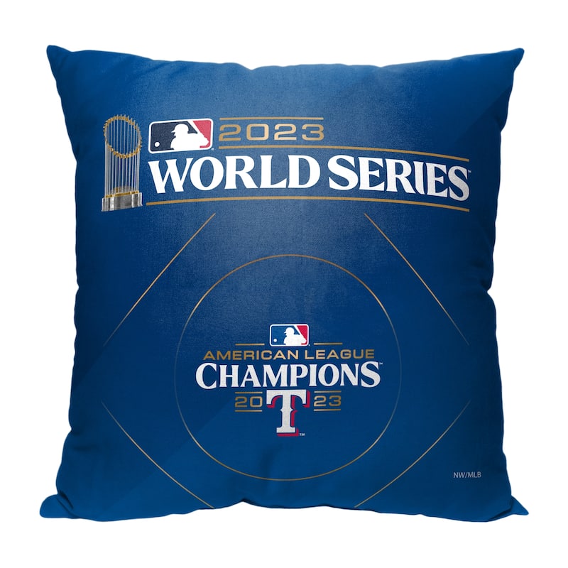 MLB Texas Rangers 2023 World Series Participant Manifest 18 Inch Throw Pillow
