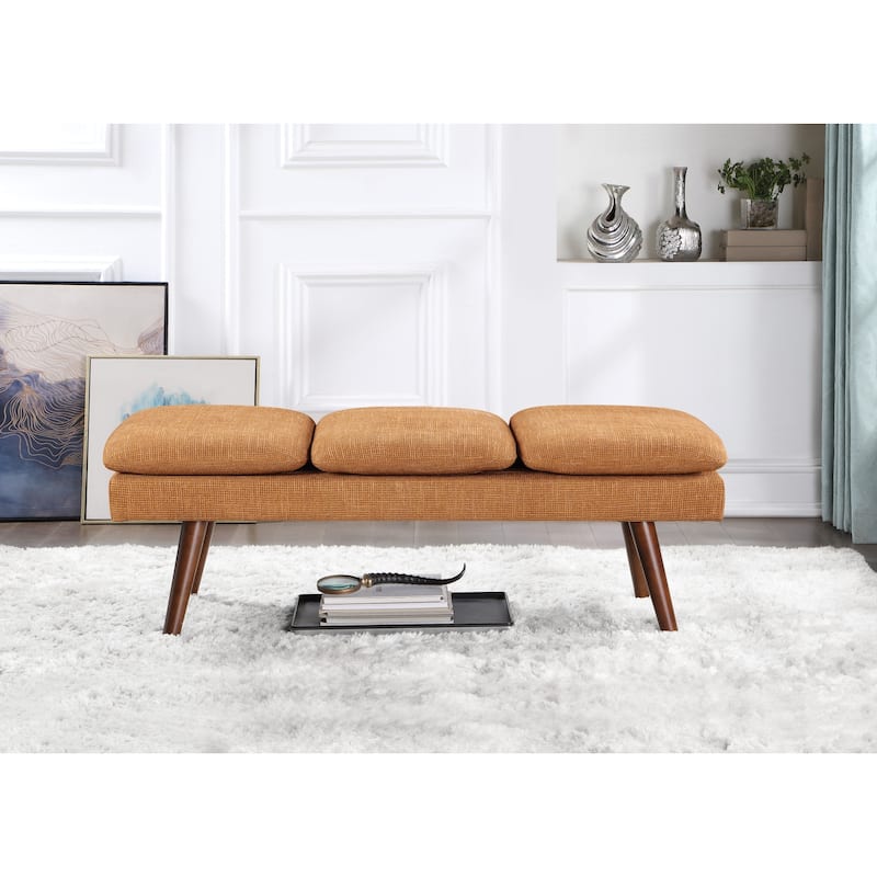 Amanda 54" Mid-Century Bench
