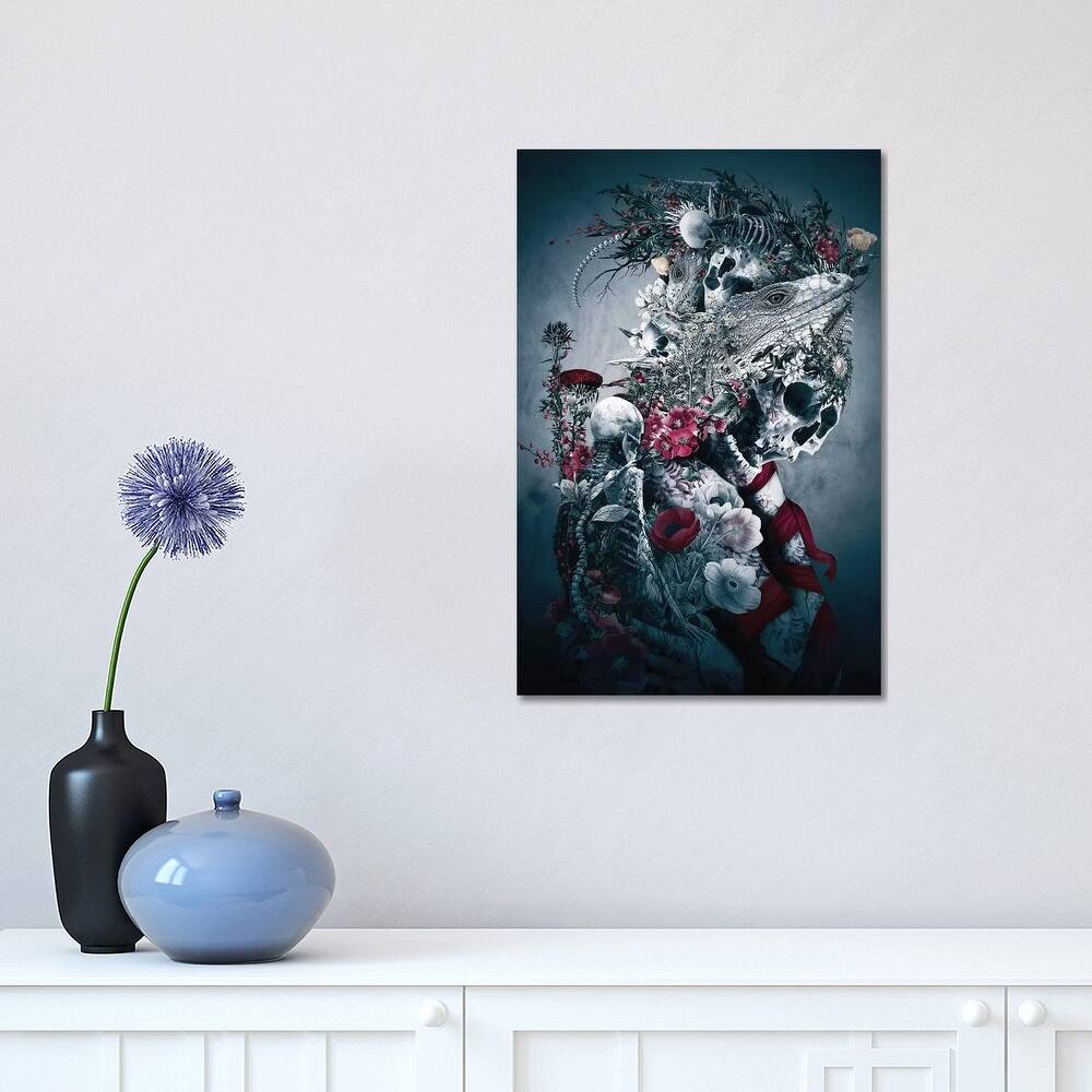 iCanvas "Lizard Dark" by Riza Peker Canvas Print