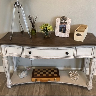 Shop Magnolia Manor Antique White Sofa Table - On Sale ... (320 x 320 Pixel)