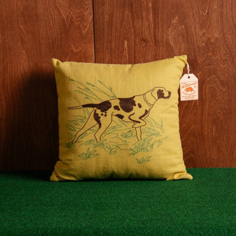 Camp Wandawega Pointer Chainstitched Pillow