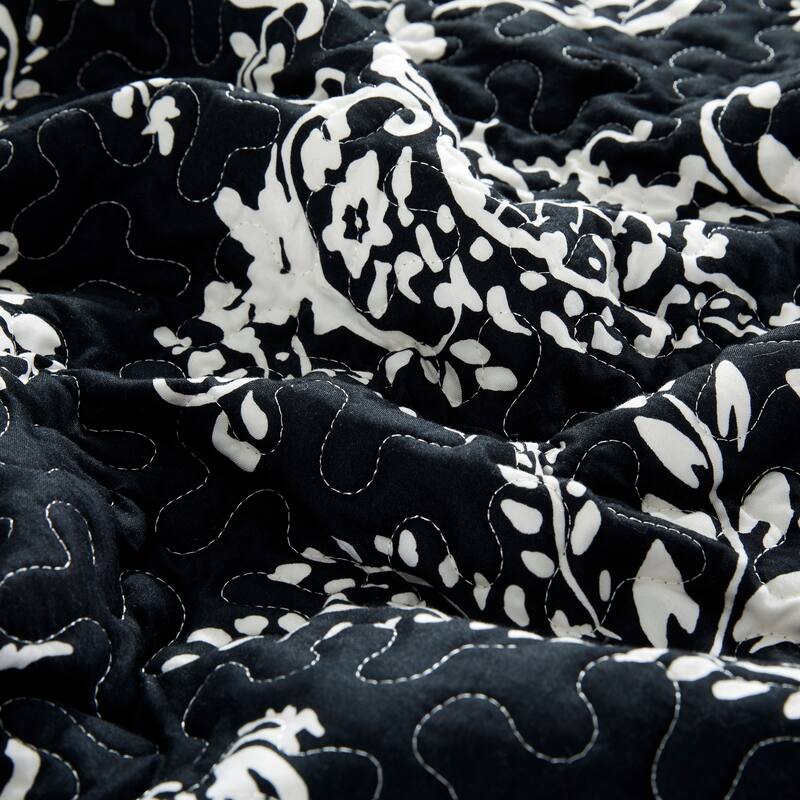 Serenta 5 Piece Printed Microfiber LA Boheme Quilt Set