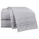 preview thumbnail 4 of 12, Clara Clark Bright Bed Sheet Set Silver Grey - Full
