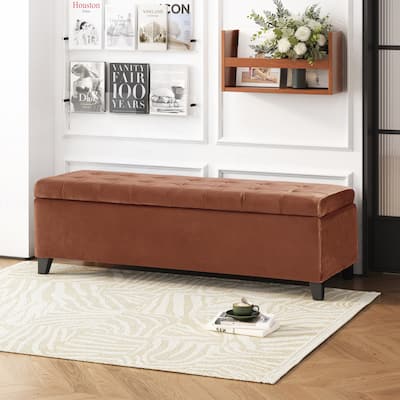 Versatile Sturdy Ottoman with Spacious Hidden Compartment for Home