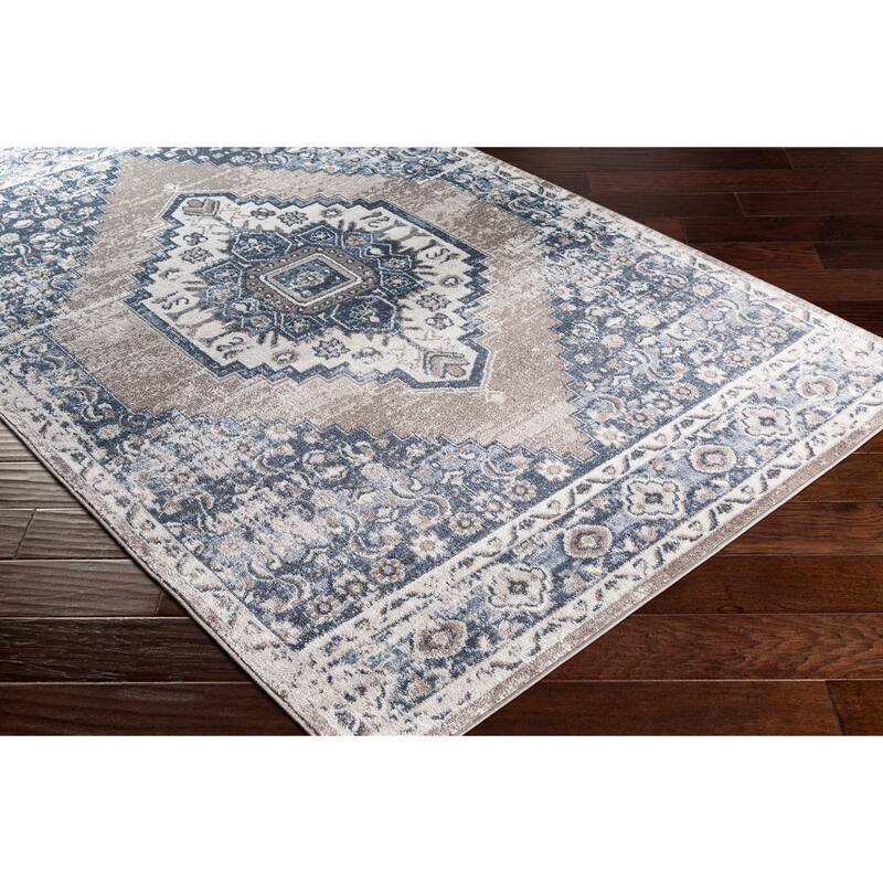 Livabliss Neal Distressed Persian Medallion Area Rug