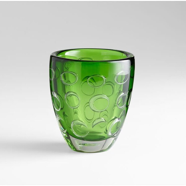 Cyan Design 05371 8" Home Accent Vase - Emerald Green