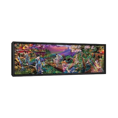 iCanvas "Geisha Garden" by Jumbie Framed Canvas Print