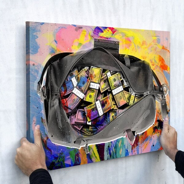 IKONICK Secure The Bag Canvas Art - Overstock - 22120931