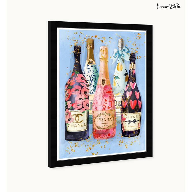 Wynwood Studio Golden Selection Framed Trendy Fashion Kitchen Art Prints