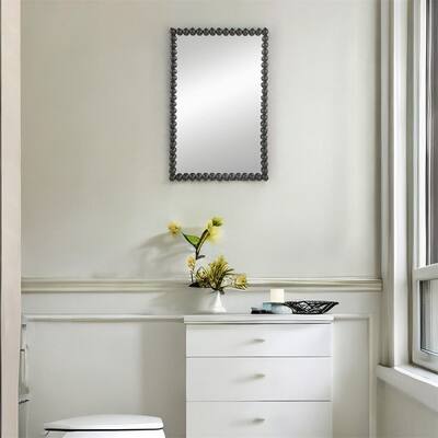24" Rectangle Wall Mirror with Metal Frame