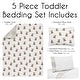 preview thumbnail 3 of 4, Sweet Jojo Designs Boho Teddy Bear Boy, Girl, Gender Neutral 5-peice Toddler-size Comforter Set -Taupe Plaid & Brown, Watercolor