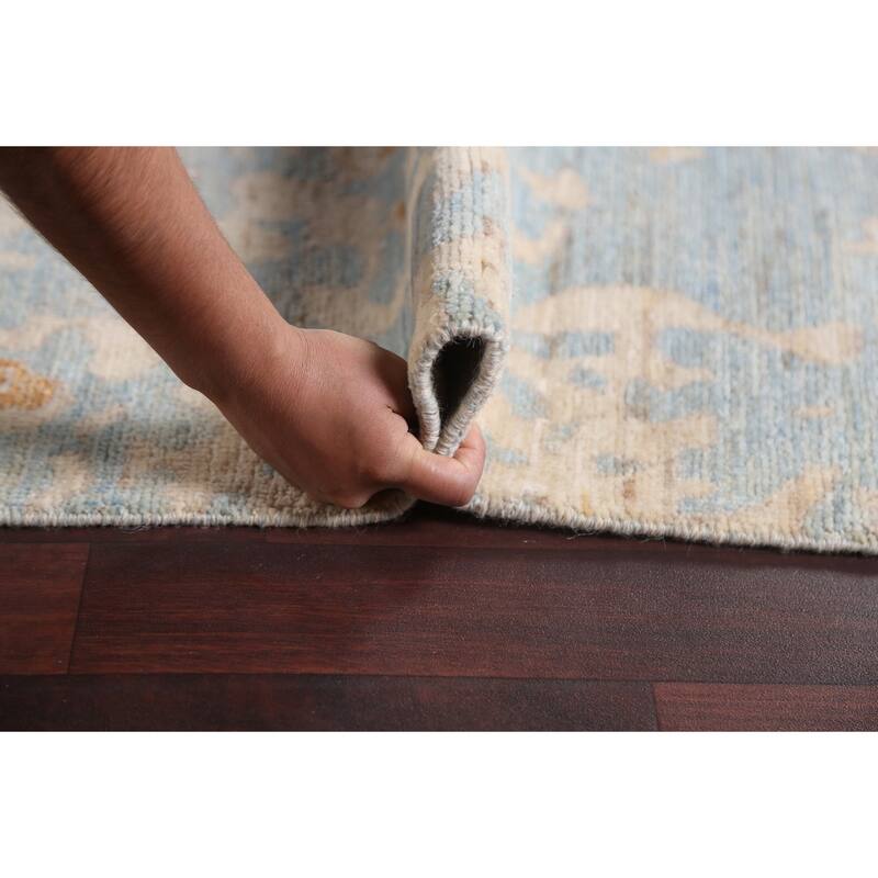 Vegetable Dye Abstract Oriental Living Room Area Rug Wool Hand-knotted - 8'9" x 11'11"
