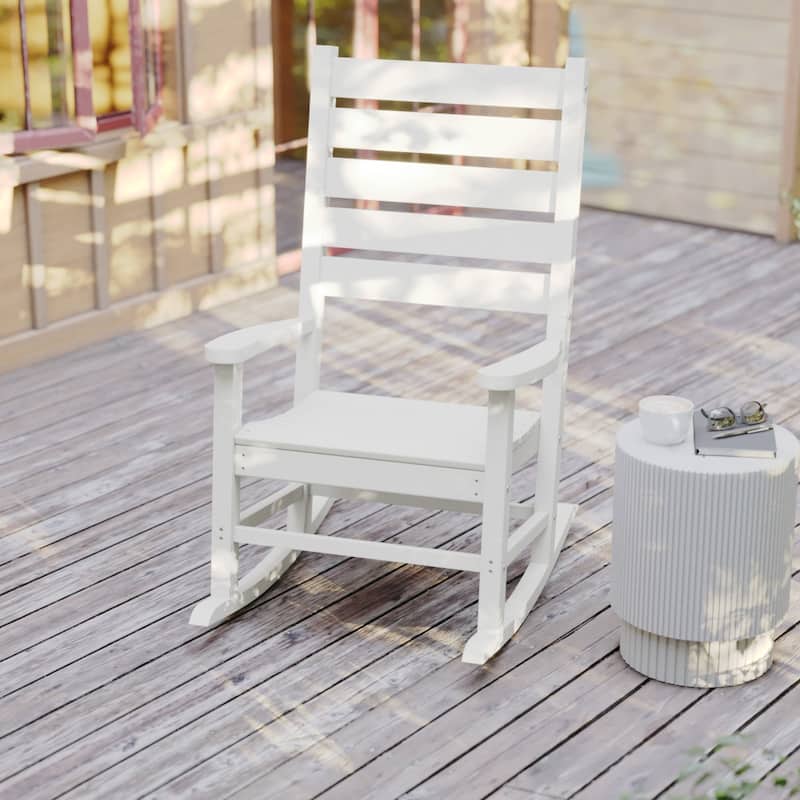 Classic Commercial Grade All-Weather Outdoor Rocking Chairs (Set of 2)