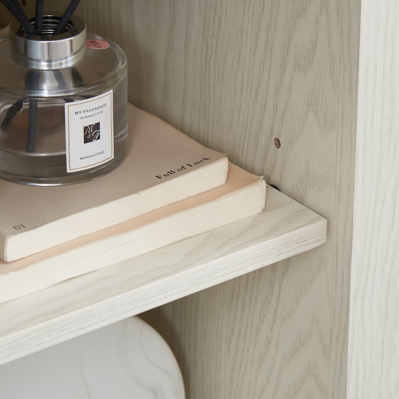 Embossed Pattern TV Stand for TVs Up to 65", Fireplace TV Stand with Storage Cabinet