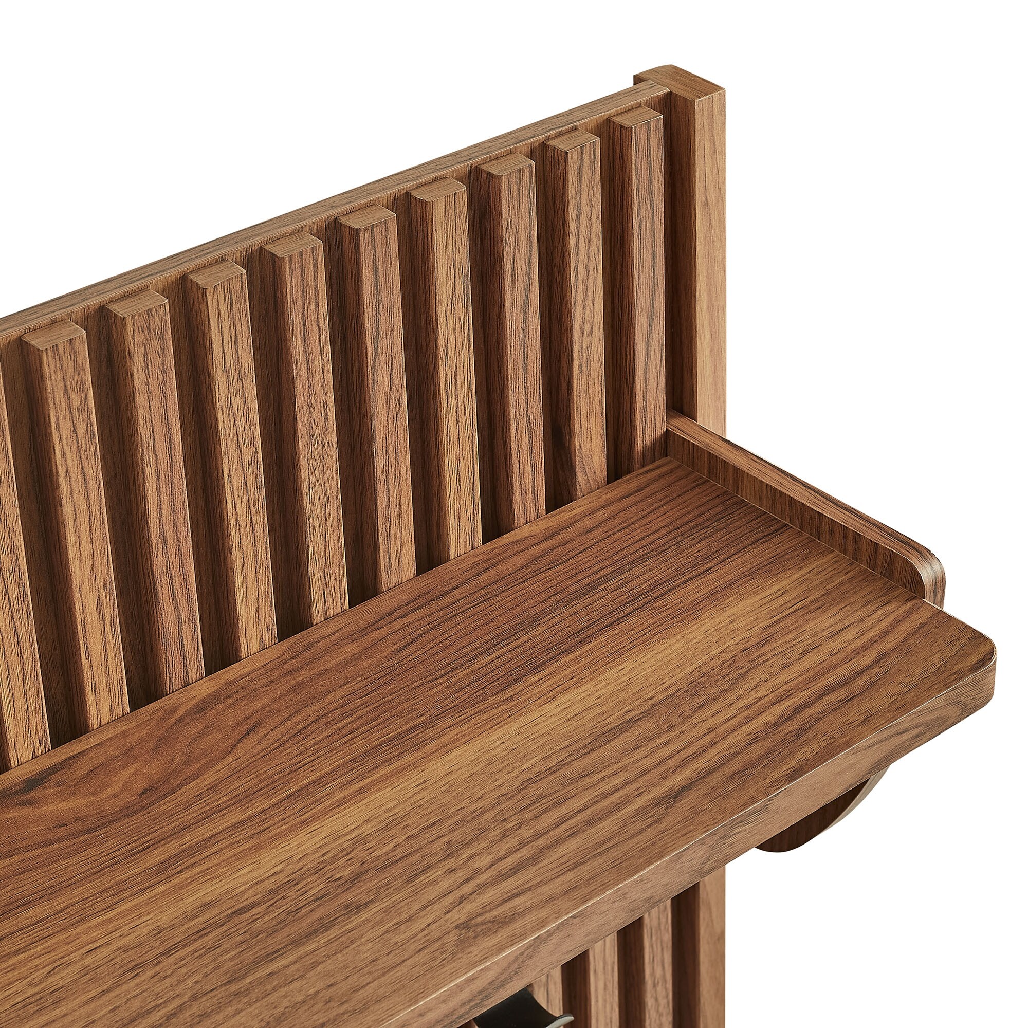 Render Fluted Coat Rack Panel With Shelf - Overstock - 43462549