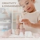preview thumbnail 9 of 26, Stacking Rocks, 36 pcs Wooden Stacking Stones by Comfy Cubs
