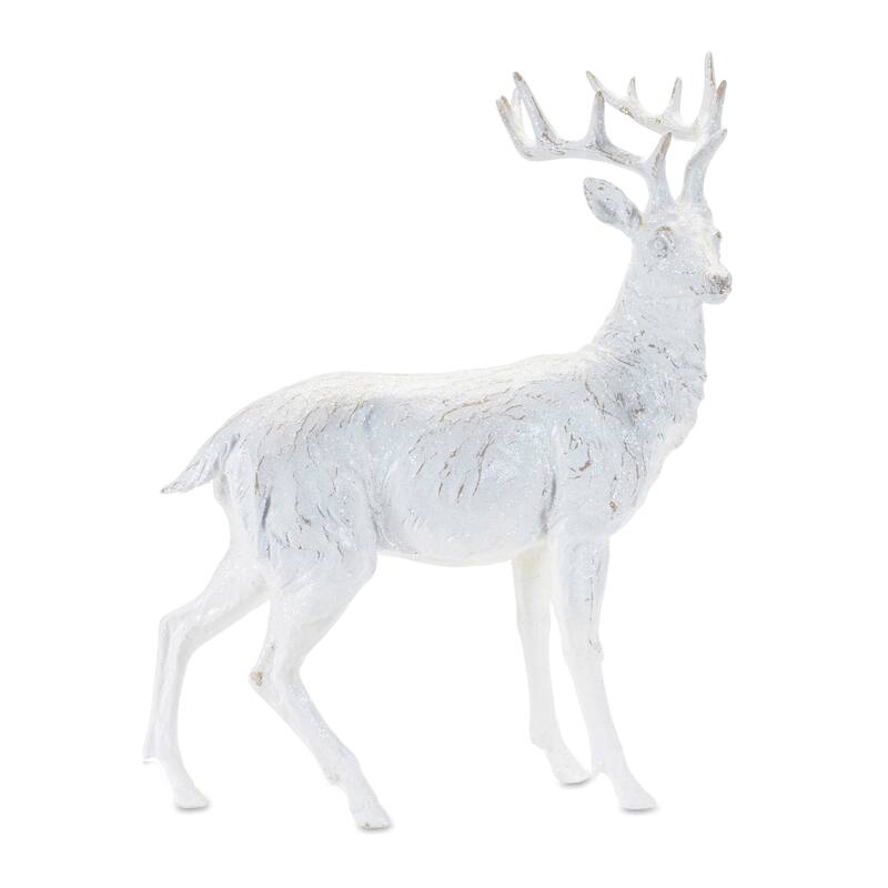 Winter Deer Statue (Set of 2) - N/A