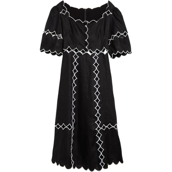 farm rio black dress Black Tuxedo Mermaid Gown With Long Sleeves