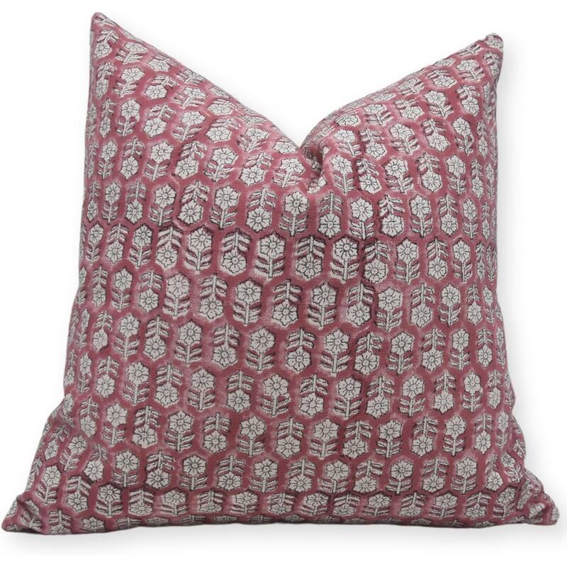 Fabdivine Cotton Bohemian Block print pillow Cover - Pillow Covers - 22" x 20"