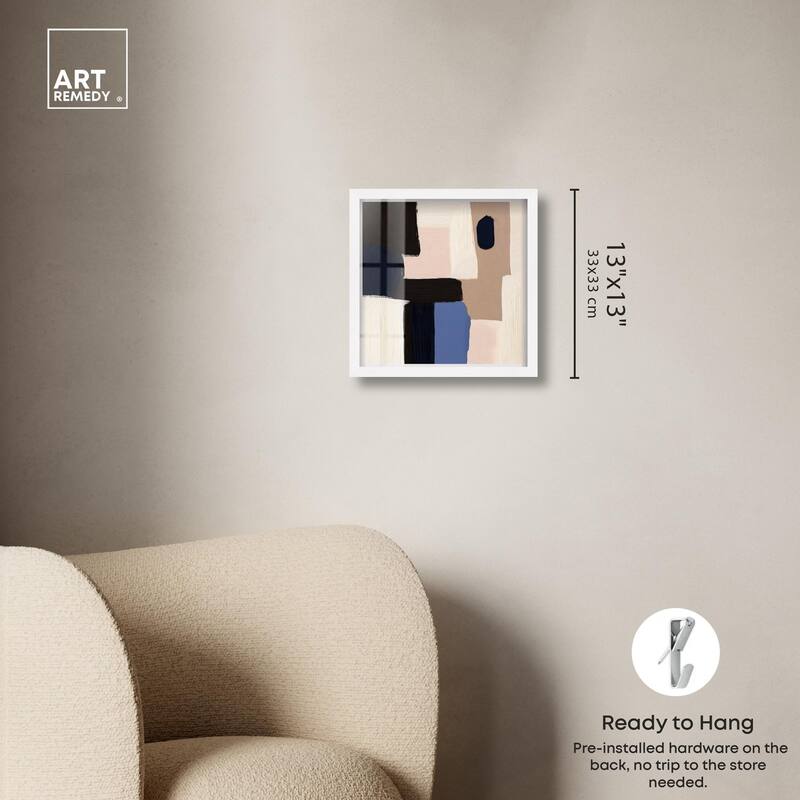 Blue Quietude II Shadowbox by Art Remedy