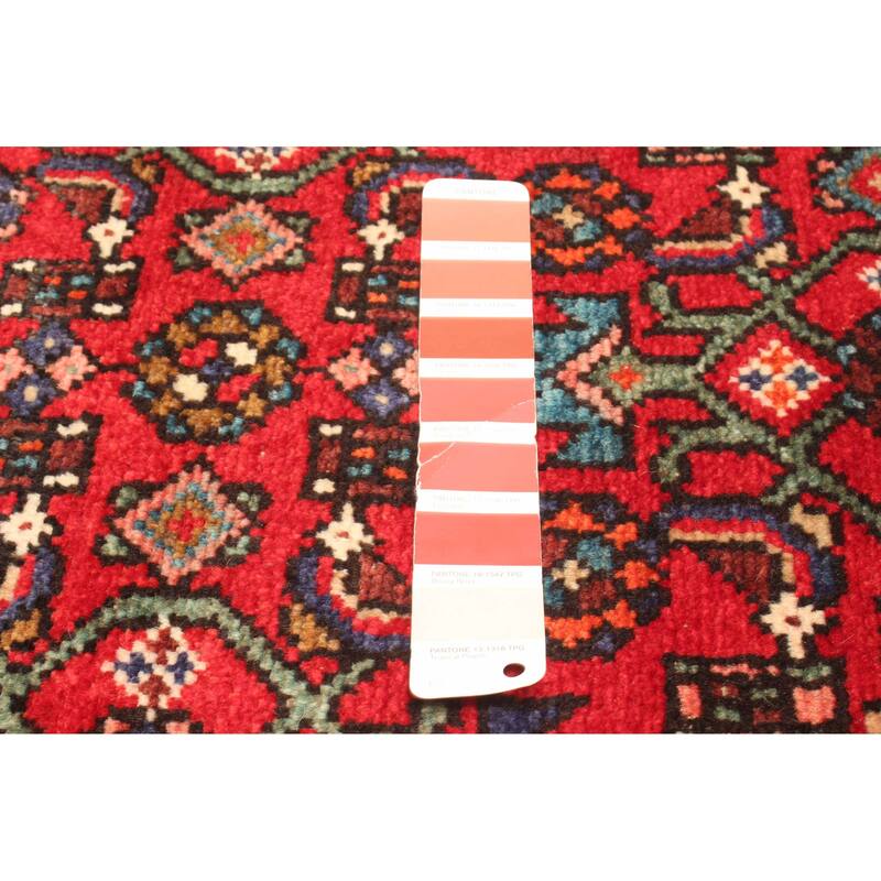 ECARPETGALLERY Hand-knotted Andelz Red Wool Rug - 2'11 x 6'10