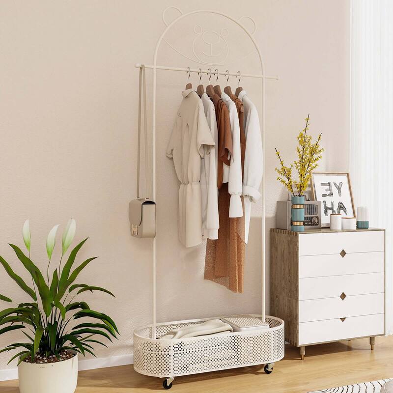 Costway Kid Clothes Rack with 3 Adjustable Heights Home Freestanding - See Details