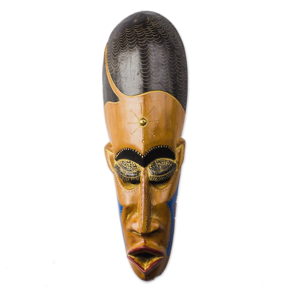 Novica Handmade Gods Greatness African Wood Mask