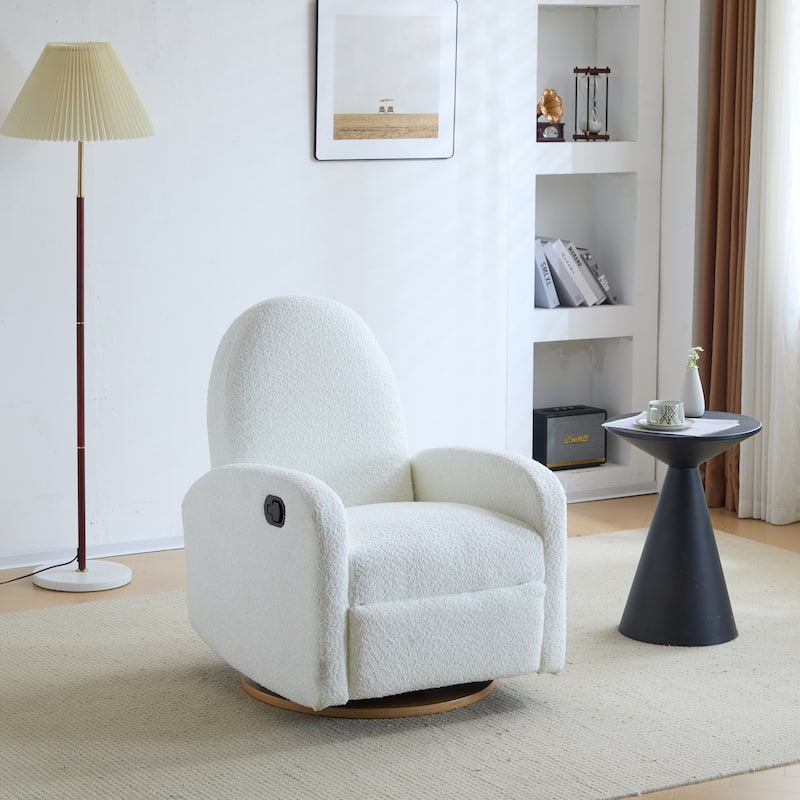 Christopher Knight Home 360 Swivel and Glider Boucle Recliner Chair - Beige