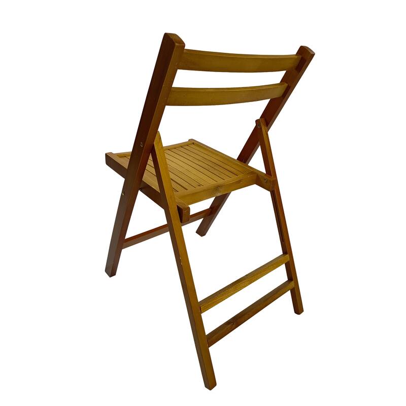 Furniture Slatted Wood Folding Special Event Chair - Wood,Set of 4, Folding Chair, Foldable Style