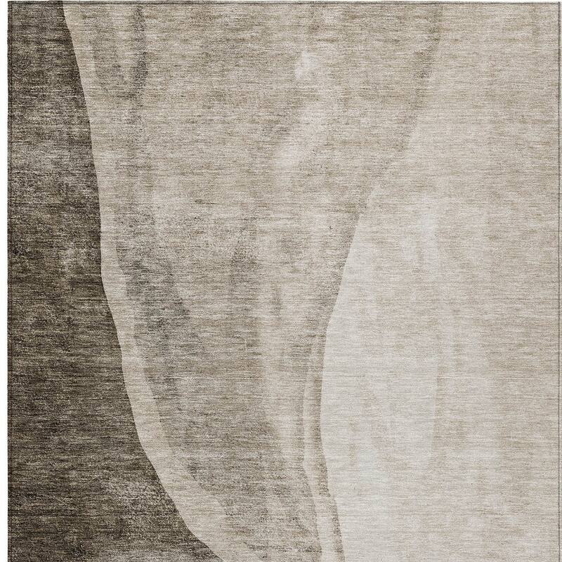 HomeRoots Abstract Transitional Rectangle Outdoor Rug