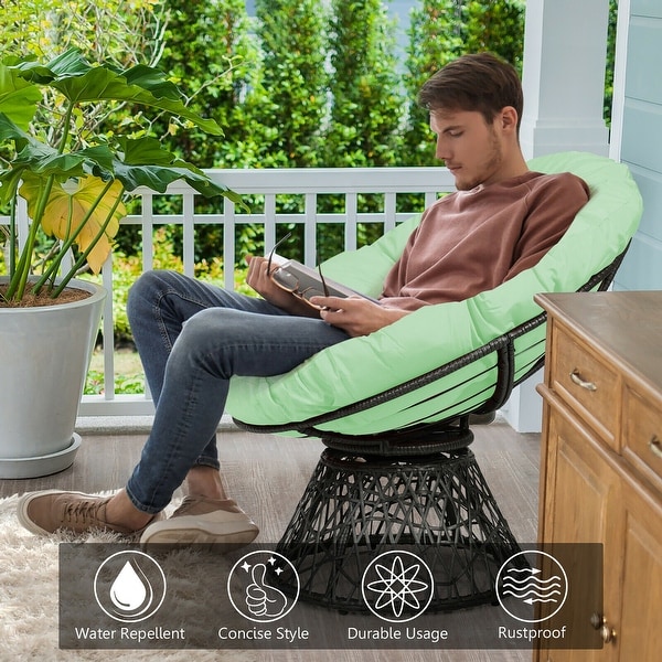 Person sitting best sale in papasan chair