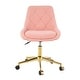 preview thumbnail 45 of 43, Modern Teddy Fleece Fabric with Metal Legs with Lift Adjustment, Swivel Office Chair