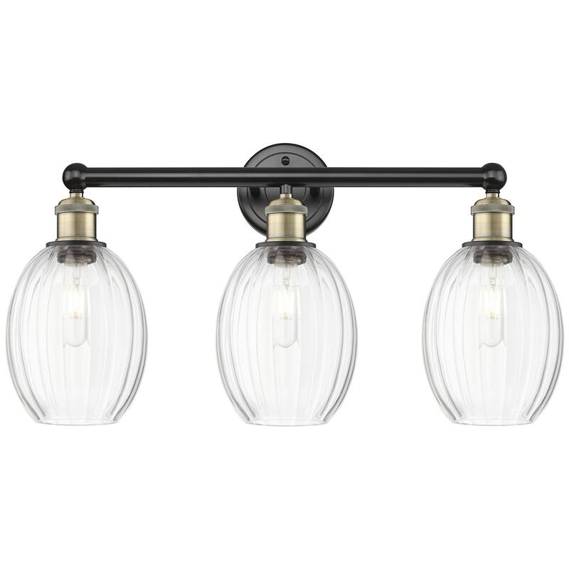 Innovations Lighting 616-3W-13-25 Preston Vanity Preston 3 Light 25" - Black Antique Brass / Clear