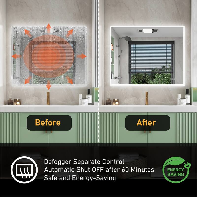 Modern Wall Mounted LED Bathroom mirror