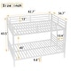 preview thumbnail 16 of 34, Metal Bunk Bed for Teens and Adults White Space Saving Noise Reduction