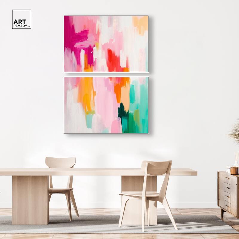 Playful Palette I Canvas Set of 2 by Art Remedy