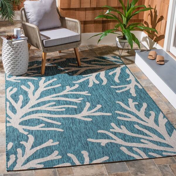 Shop Safavieh Courtyard Nejla Indoor Outdoor Rug On Sale Overstock 31690877