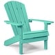 preview thumbnail 14 of 22, WINSOON All Weather HIPS Outdoor Plastic Adirondack Chairs with Cup Holder Set of 4