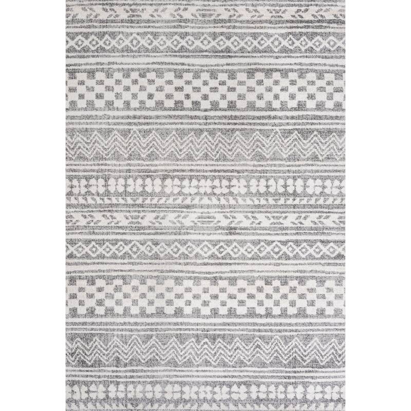 JONATHAN Y Idris Tribal Geometric Stripe Area Rug - 4 X 6