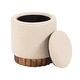 preview thumbnail 5 of 11, Kate and Laurel Jarlan Round Storage Ottoman