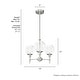 preview thumbnail 4 of 12, Hunter Xidane Metal and Glass Orb Chandelier - Entry, Kitchen or Dining Room Table, Bedroom - Mid-Century Modern, Transitional