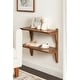 preview thumbnail 57 of 81, Kate and Laurel Meridien Mid-Century Wall Shelves