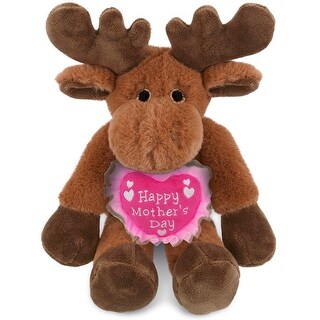 DolliBu Motherundefineds Day Super Soft Plush Long Leg Moose With Pink ...