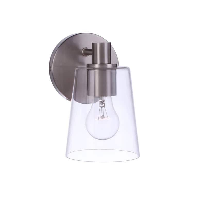 Craftmade 126051 Emilio 8" Tall Bathroom Sconce with Clear Glass Shade